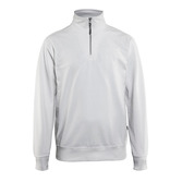 Sweatshirt mit Half-Zip Weiß L