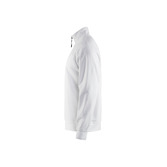 Sweatshirt mit Half-Zip Weiß XL