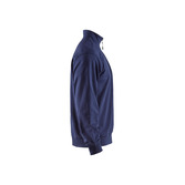 Sweatshirt mit Half-Zip Dunkel Marineblau XS