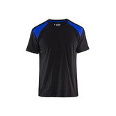 T-shirt Schwarz/Kornblau XXXL