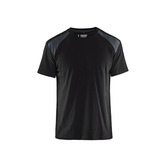 T-Shirt Schwarz/Dunkelgrau XXL