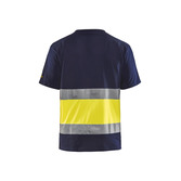 High Vis T-shirt Marineblau/Gelb 4XL