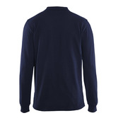Langarm Polo Shirt Marineblau XXXL