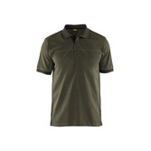 Polo Shirt Dunkel Olivgrün/Schwarz 4XL
