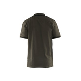 Polo Shirt Dunkel Olivgrün/Schwarz L