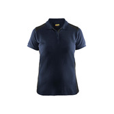 Damen Polo Shirt Dunkel Marineblau/Schwarz XL