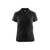 Damen Polo Shirt Schwarz/Dunkelgrau XS