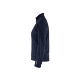 Damen Sweatshirt mit Reißverschluss Dunkel Marineblau/Schwarz XXL