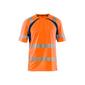 UV T-Shirt High Vis High Vis Orange/Marineblau XS