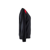 Damen Sweatshirt Schwarz/Rot XL