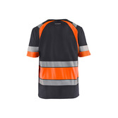 High Vis T-Shirt Mittelgrau/High Vis Orange 4XL