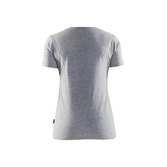 Damen T-Shirt 3D Grau Melange XS