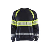 Multinorm Sweatshirt Marineblau/ High Vis Gelb L