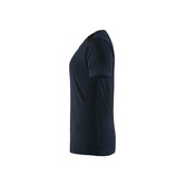 Damen T-Shirt Dunkel Marineblau/Schwarz XL