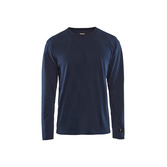 Flammschutz Langarm Shirt Marineblau XS