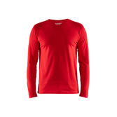 Langarm T-Shirt Rot XS