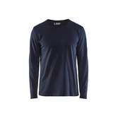 Langarm T-Shirt Dunkel Marineblau L