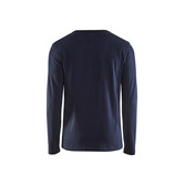 Langarm T-Shirt Dunkel Marineblau L