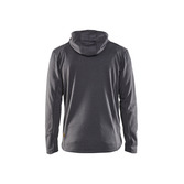 Kapuzensweater mit durchgänigem Reißverschluss Schwarz Melange XS