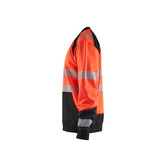 High Vis Sweatshirt High Vis Rot/Schwarz XXXL