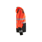 High Vis Kapuzensweater High Vis Rot/Schwarz XS