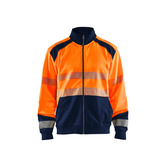 High Vis Sweatshirt mit Reißverschluss High Vis Orange/Marineblau 4XL