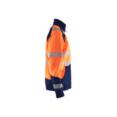 High Vis Sweatshirt mit Reißverschluss High Vis Orange/Marineblau 4XL