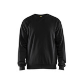 Sweatshirt Round-neck Schwarz 4XL