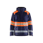 High Vis Shell Jacket Marinblau/Orange XXL