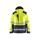 Hi-vis winter jacket Gelb/Marineblau XL