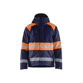 Hi-Vis winter jacket class1 Marinblau/Orange L
