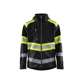 High Vis Softshell Jacke Schwarz/Gelb XS