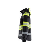 High Vis Softshell Jacke Schwarz/Gelb XS