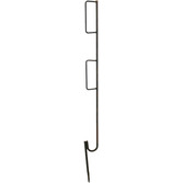 Kovová záborová tyč, základní nátěr, se dvěma držáky latí