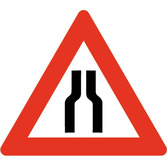 Baustellenverkehrszeichen § 50/8a Strassenenge beidseitig 700 x 1,5 mm