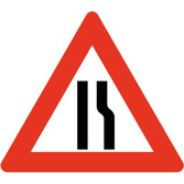 Baustellenverkehrszeichen § 50/8c Strassenenge rechts 700 x 1,5 mm