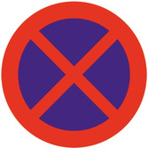 Baustellenverkehrszeichen § 52/13b Halten und Parken verboten 480 x 1,5 mm
