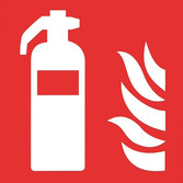 Označení pro hasicí přístroj dle ÖNORM EN ISO 7010 200x200 mm z plastu
