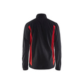 Fleecejacke Schwarz/Rot L