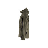 Softshell Jacke mit Kapuze Dunkel Olivgrün/Schwarz 4XL