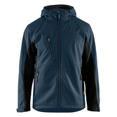 Softshell Jacke mit Kapuze Dunkel Marineblau/Schwarz XL