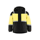 Winterjacke Kinder Schwarz/Gelb C152