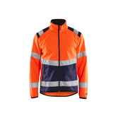 High Vis Softshell Jacke High Vis Orange/Marineblau XS