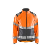 High Vis Softshell Jacke High Vis Orange/Mittelgrau 4XL