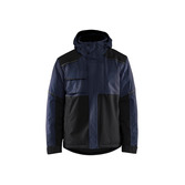 Winterjacke Dunkel Marineblau/Schwarz L