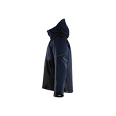 Winterjacke Dunkel Marineblau/Schwarz L