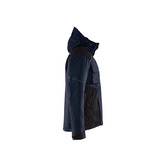 Winterjacke Dunkel Marineblau/Schwarz L