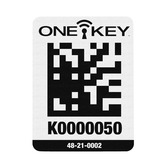 AIDTLP QR-Code Sticker Plastik 100 Stück