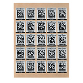 AIDTLM QR-Code Sticker Metall 25 Stück