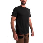 HTSSBL-L Hybrid-T-Shirt schwarz